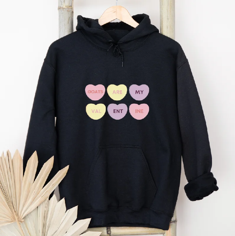 Goats Are My Valentine Hoodie (S-3XL) Unisex - Multiple Colors! Earthy Women's Hemp - based Goats Are My Valentine Hoodie (S-3XL) Unisex - Multiple Colors! Earthy Women's Hemp - based