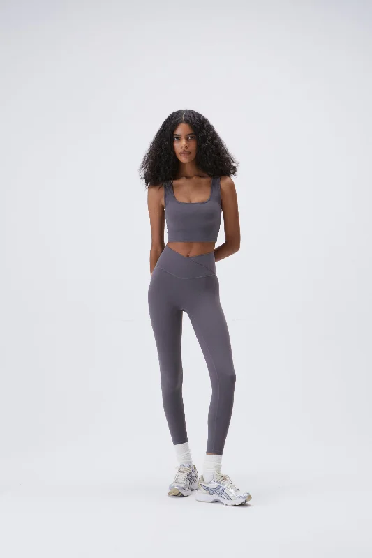 Ultimate Wrap Over Leggings - Dark Grey Sophisticated Women's Tailored