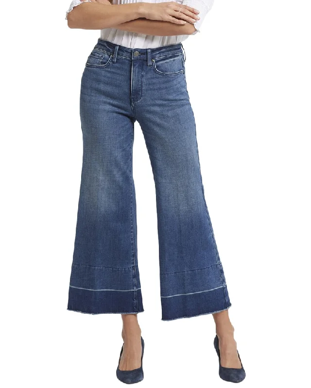 NYDJ Mia Stone Bridge Wide Leg Jean Classic Women's Pin - striped