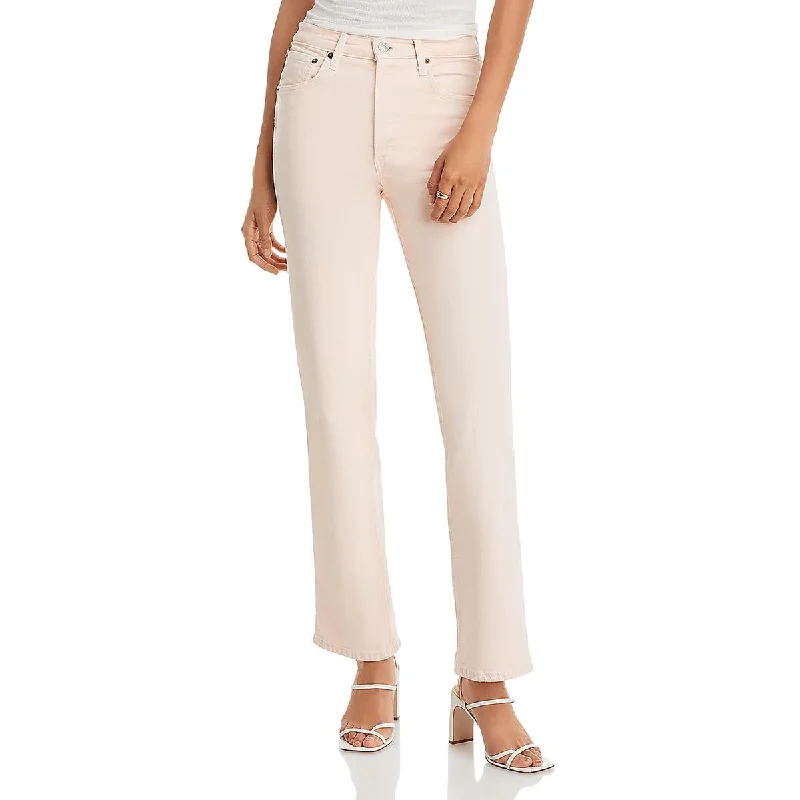 Womens 90's High Rise Straight Leg Jeans Gym