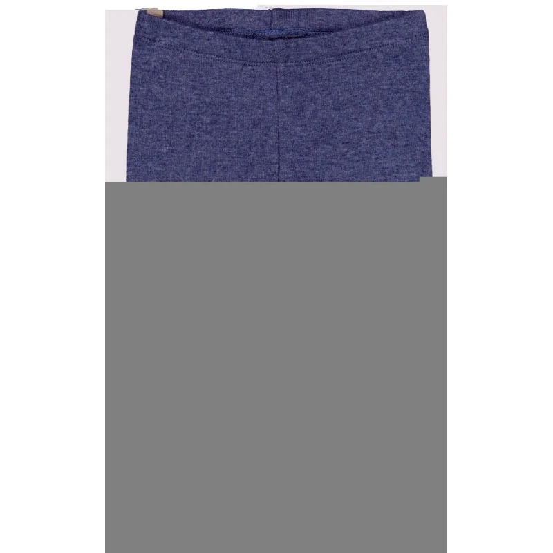 Rib Leggings - blue melange Polished Women's Silk