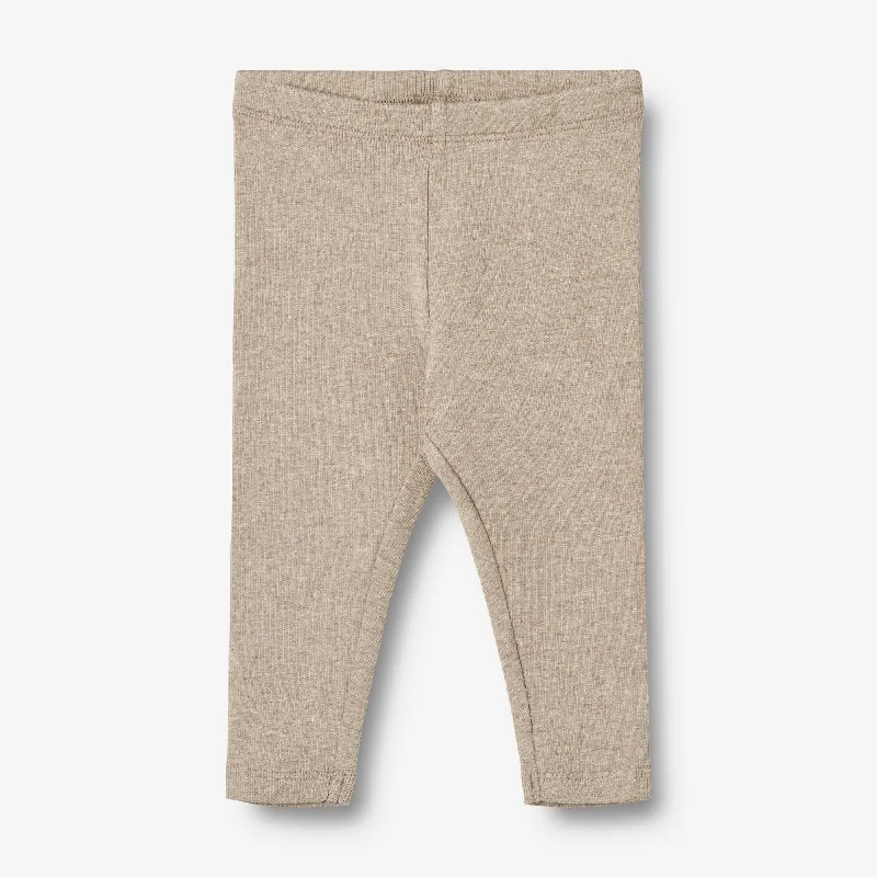 Rib Leggings Maddy | Baby - gravel melange Monochromatic All - in - one