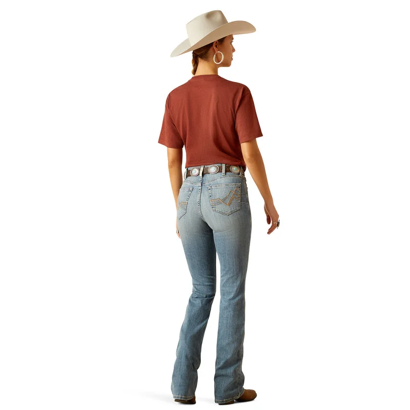 Ariat Women's R.E.A.L. High Rise Brooklyn Boot Cut, Sabine Adventure