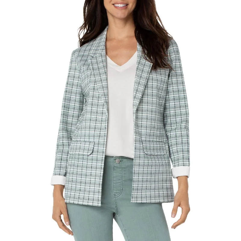 Liverpool Womens Career Boyfriend Open-Front Blazer Traditional Women's Wool