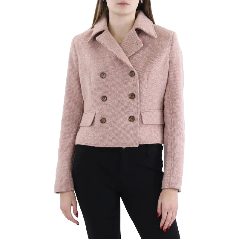 Lauren Ralph Lauren Womens Wool Suit Separate Double-Breasted Blazer Hip Women's Urban