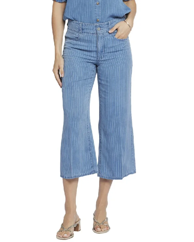 NYDJ Brigitte Light Marine Wide Leg Jean Practical Women's Multi - 