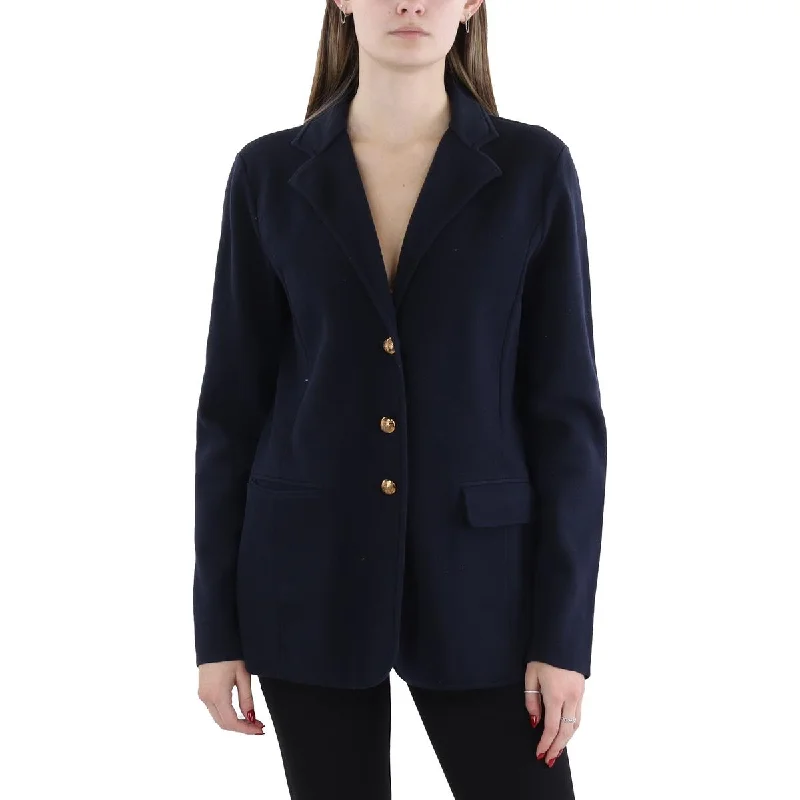Lauren Ralph Lauren Womens Cotton Blend Office Suit Jacket Refined Women's Velvet