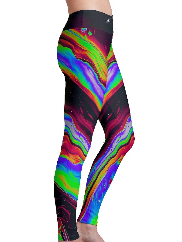 Neon Venus Fly Trap Leggings Disco