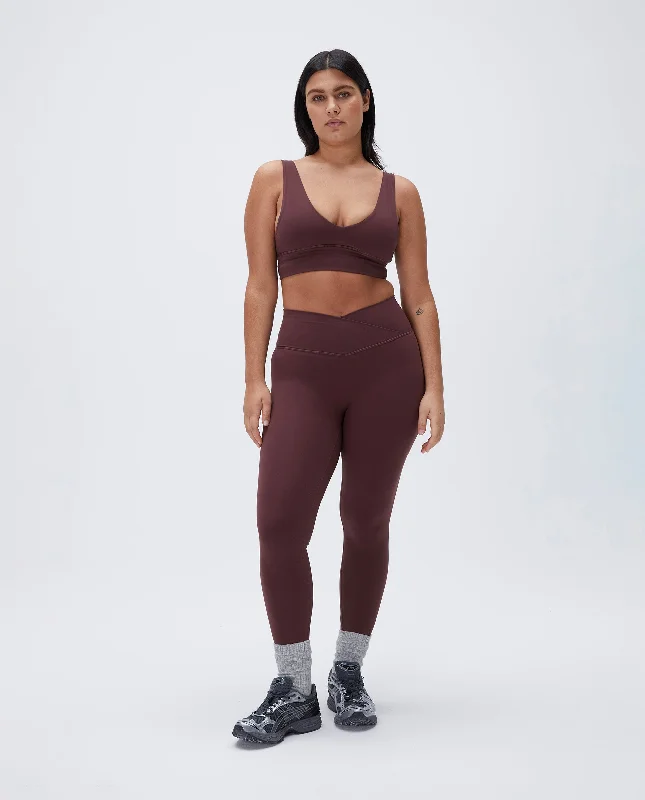 Ultimate Wrap Over Leggings - Burgundy Australian Beach
