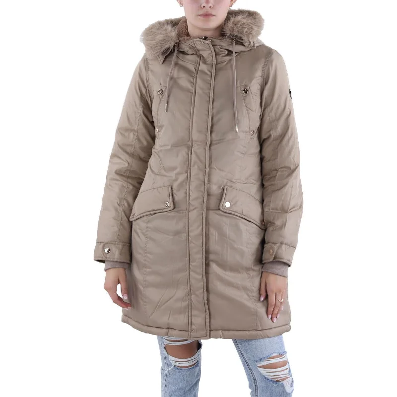 Jessica Simpson Womens Insulated Hooded Parka Coat Modern Women's 