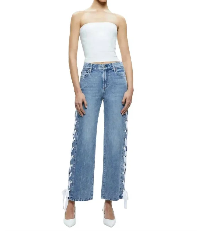 Reita Mid Rise Jean In Sullivan Vintage Blue Feminine Women's Soft 