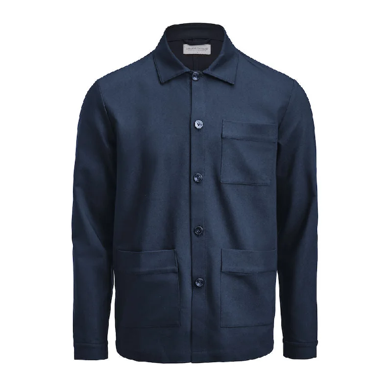 Patch Pocket Overshirt Navy Confident Women's Power