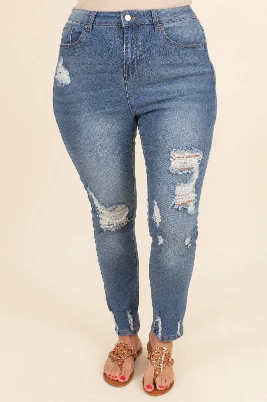 Not Your Mom's Jeans, Medium Wash Relaxed Women's Beachy