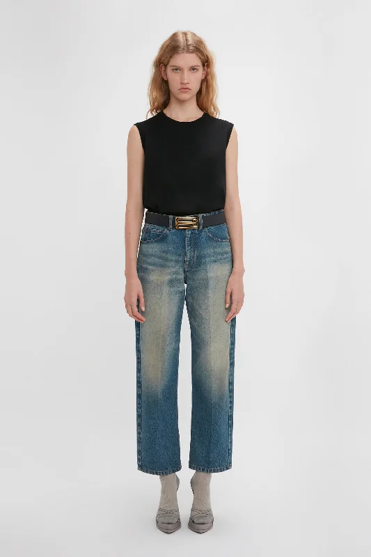 Relaxed Straight Leg Jean In Antique Indigo Wash Vintage Women's 1970S 