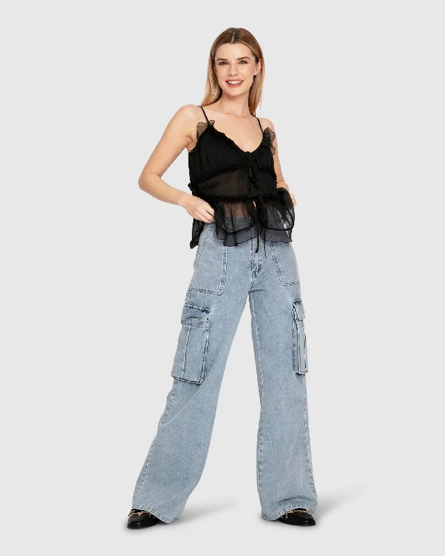 Southern Nights Cargo Jeans Practical Women's Quick - dry