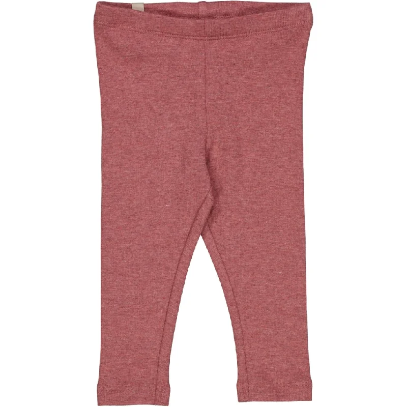 Rib Leggings - dark rouge melange Confident Women's Power