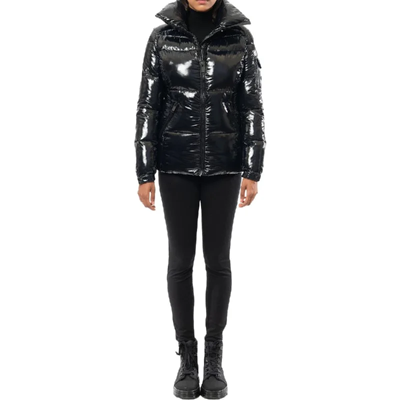 The Recycled Planet Chloe Women's Glossy Quilted Down Coat Monochromatic All - in - one