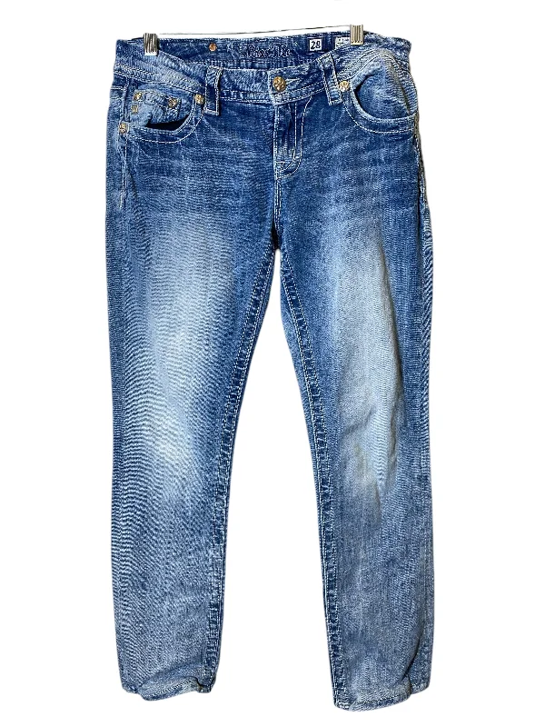 Jeans Straight By Miss Me In Blue, Size: 6 French