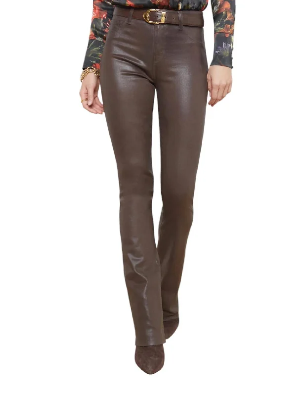 Ruth Coated Straight-Leg Jeans In Espresso Coated Sporty Women's Tennis