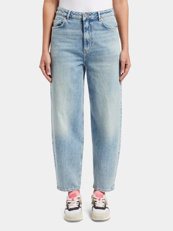 Tide high-rise balloon-fit jeans Traditional Women's Wool