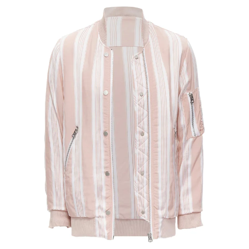 Acne Studios Varden striped padded bomber jacket Trendy Women's 