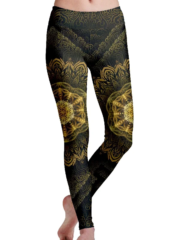 Tibetan Mantra Leggings Stylish Women's Tropical 