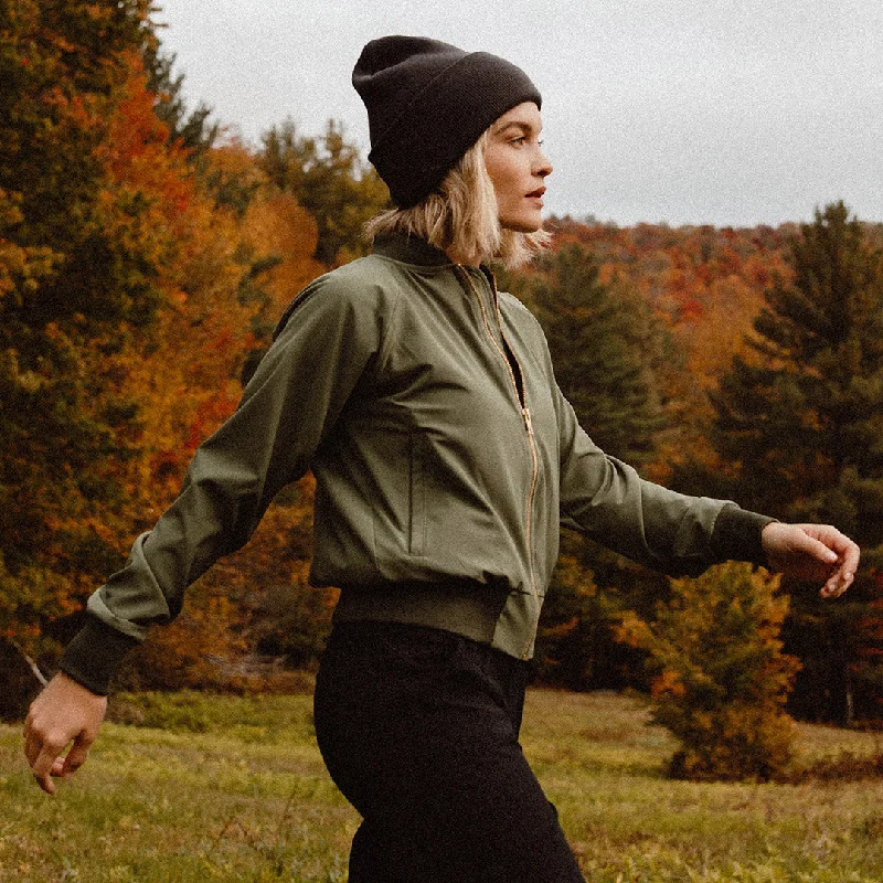 Sage Bomber Jacket Modern Women's Tech