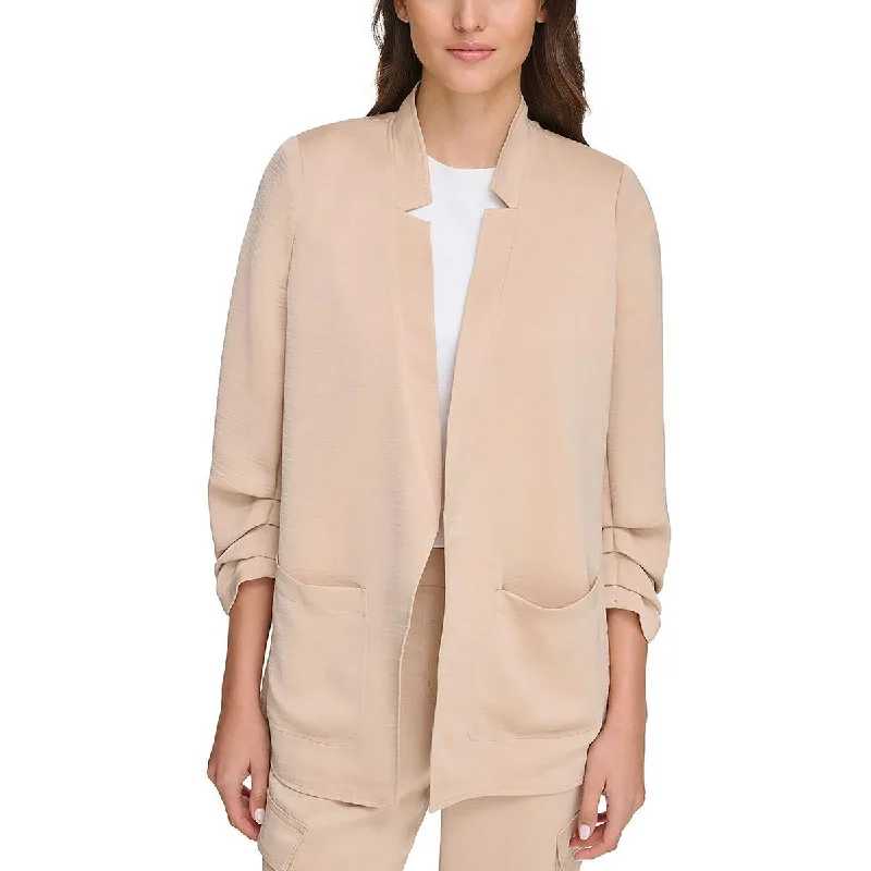 DKNY Womens 3/4 Sleeve Suit Separate Open-Front Blazer Unique Women's Upcycled