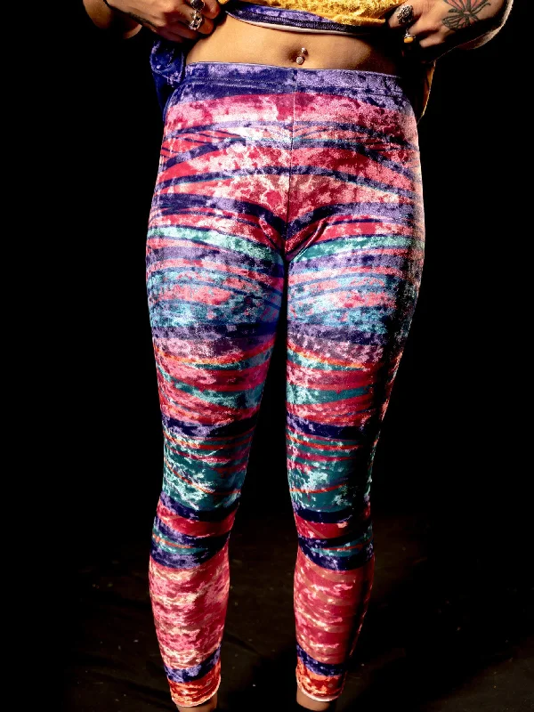 Purple Haze (Stripes) Tights Vintage Women's 1970S 