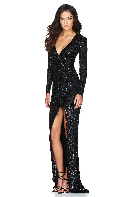 SELENA LONG SLEEVE GOWN Confident Women's High - fashion
