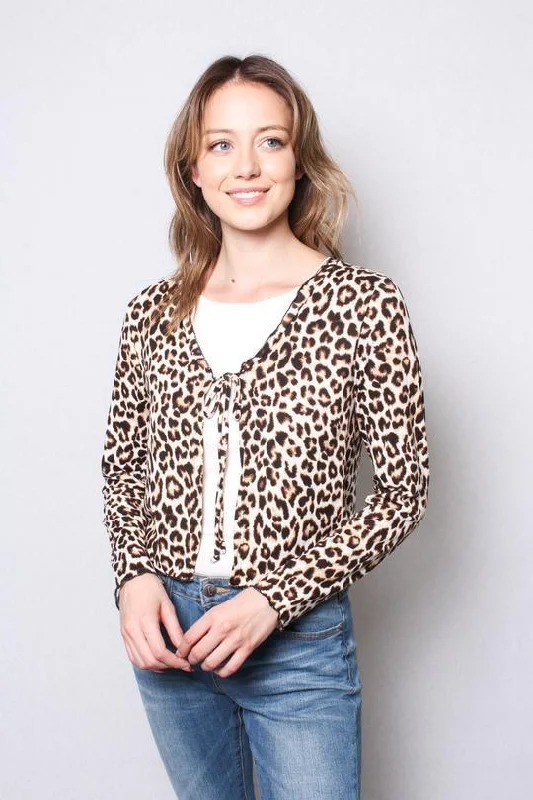 THE LEOPARD CUB CARDIGAN Modern Women's 