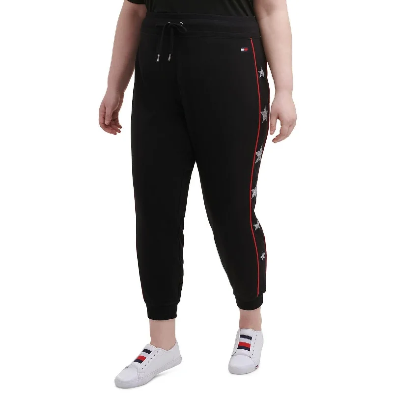 Tommy Hilfiger Sport Womens Plus Star Fitness Workout Capri Pants Contemporary 
