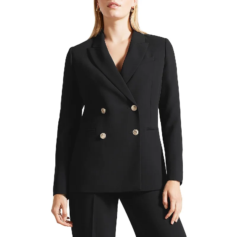 Ted Baker Womens Shoulder Pads Office Wear Double-Breasted Blazer Refined Women's 