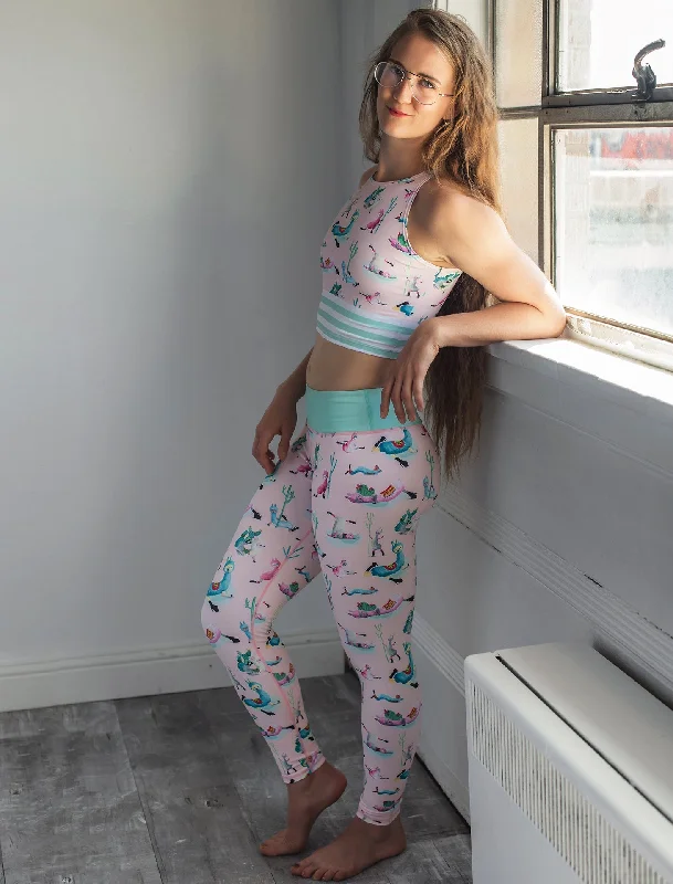 Low Flow Llamas Full Length Classic Leggings Cozy Women's Winter