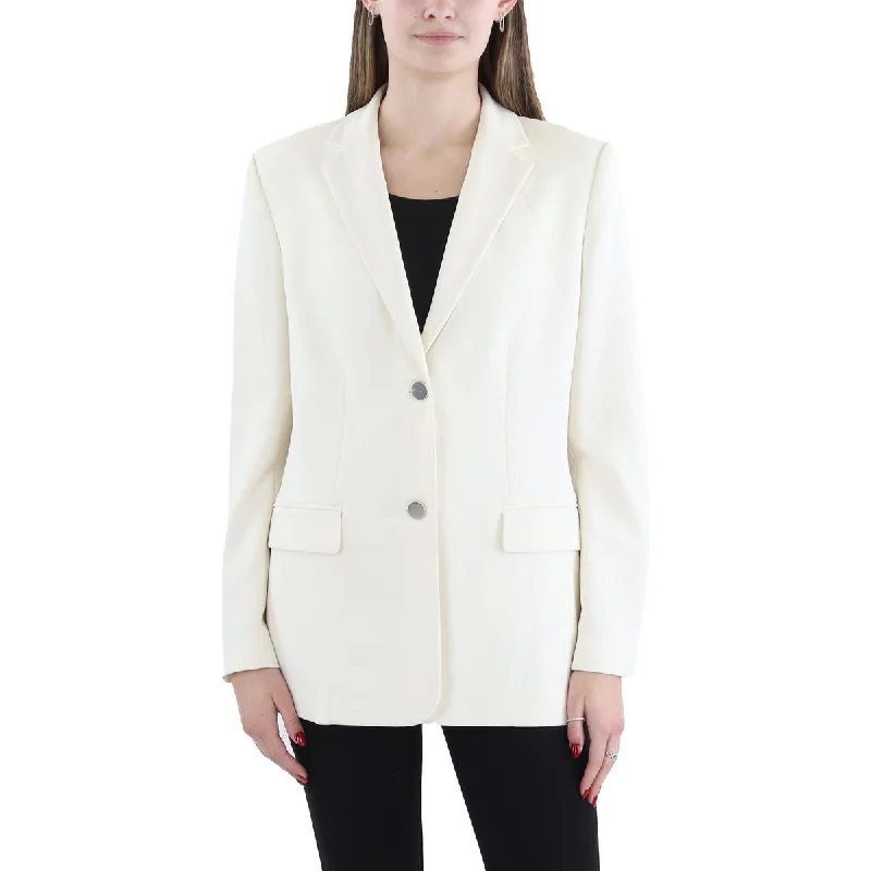 Theory Womens Solid Office Two-Button Blazer Stylish Women's Tropical 