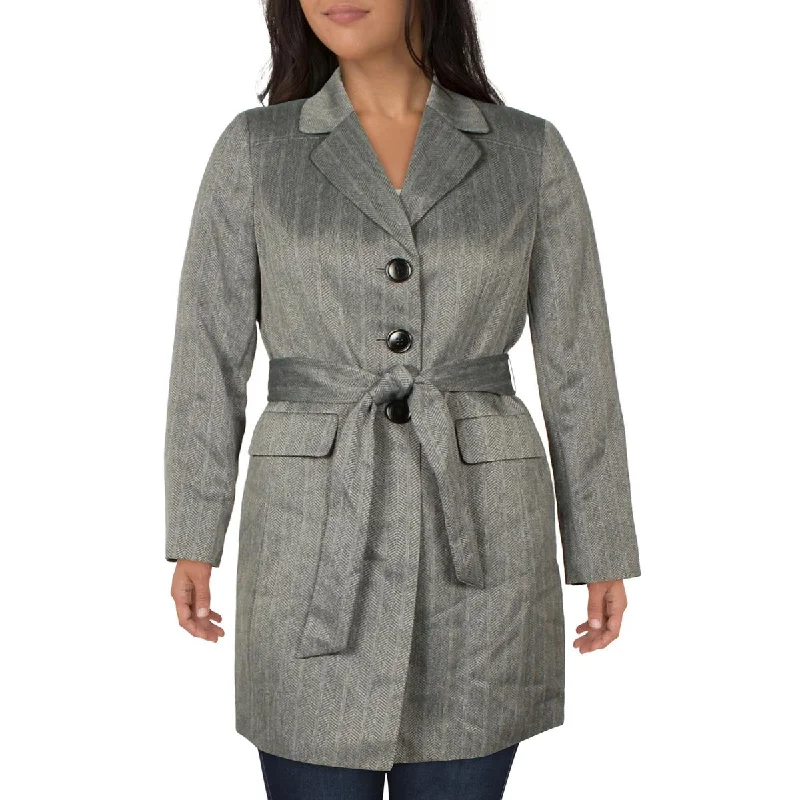 Le Suit Womens Woven Herringbone Suit Jacket Elegant Women's Formal 