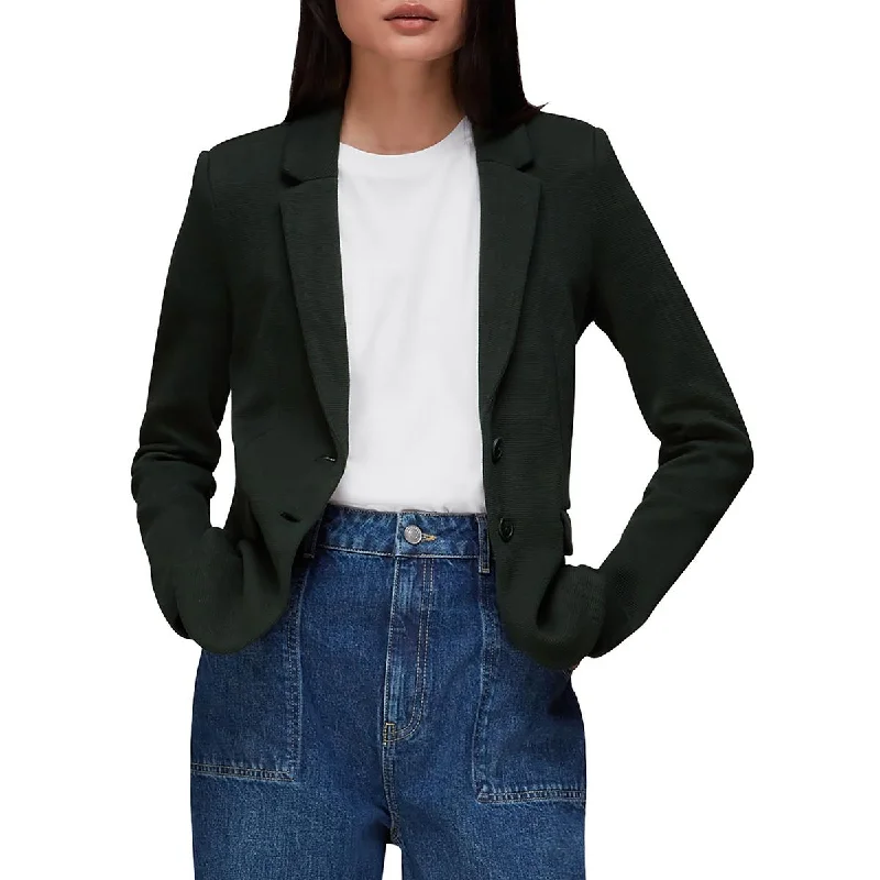 Whistles Womens Collar Jersey Two-Button Blazer Classic Women's Pin - striped