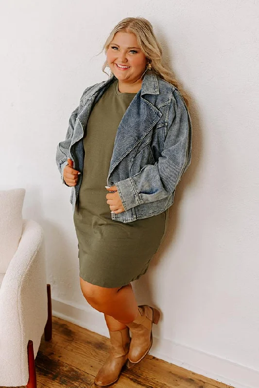 Fate Would Have It Denim Blazer Curves Adventure