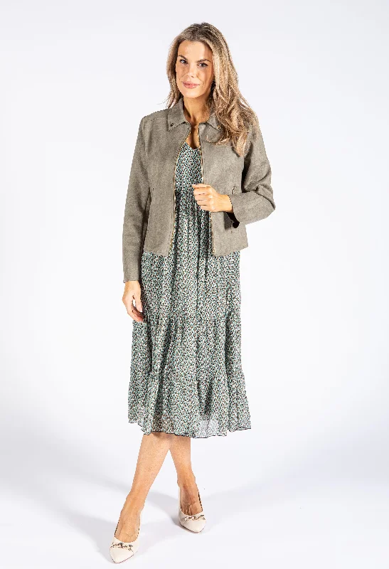 Faux Suede Biker Jacket Refined Women's 