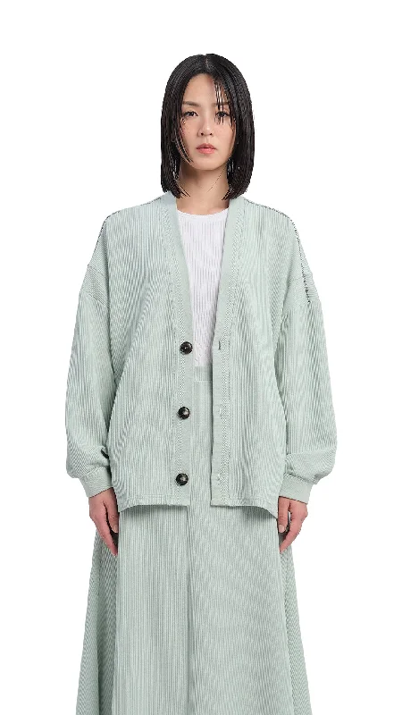 Oversized Cut Sewn Cardigan Confident Women's Power
