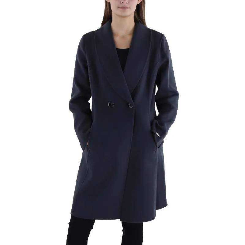 Tahari Womens Wool Blend Surplice Wrap Coat Vintage Women's 1970S 