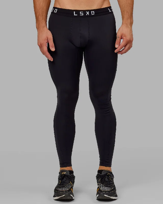 Mens Perform Full Length Tights - Black Adventure