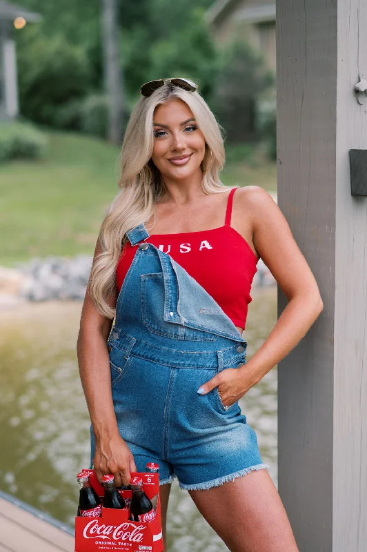 Quinn Vintage Overalls-Denim Sophisticated Women's 