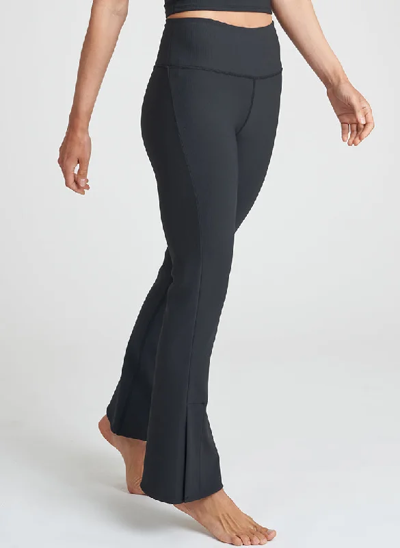 Side Slit Flare Legging - FINAL SALE Feminine Women's Soft 