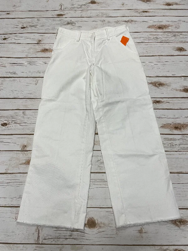 Jeans Cropped By Free People In White, Size: 2 performance