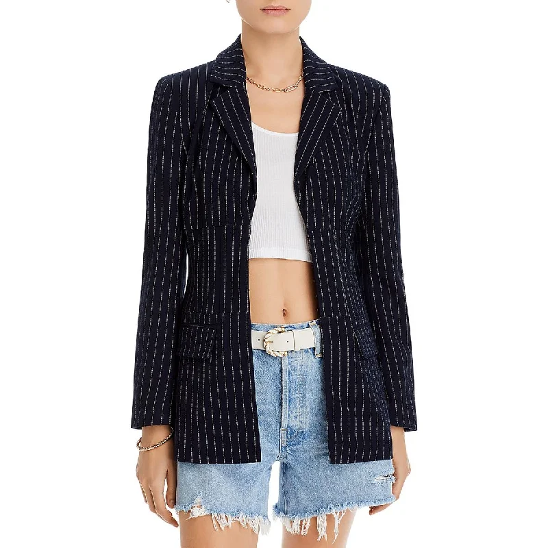 Avec Les Filles Womens Pinstripe Corset Bolero Women