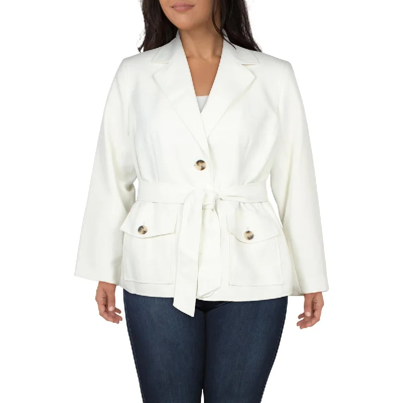 Le Suit Womens Plus Notch Collar Office Two-Button Blazer Bohemian Women's Free