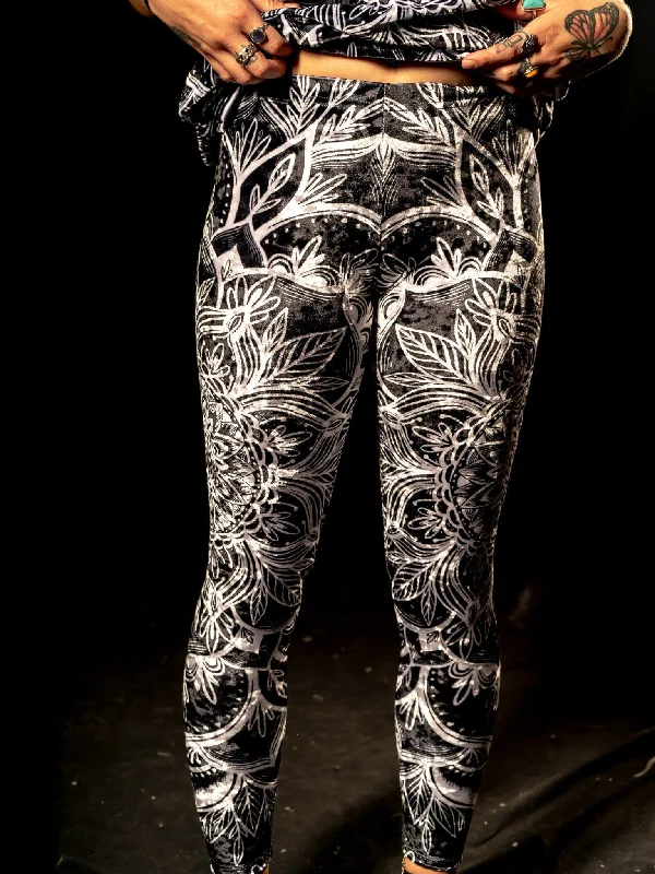 Yin Mandala Tights Minimalist Women's Casual