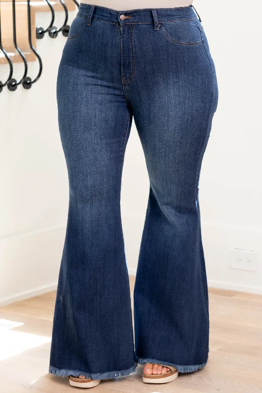 Watch The Flare Jeans, Dark Wash Dapper Women's Bow - adorned