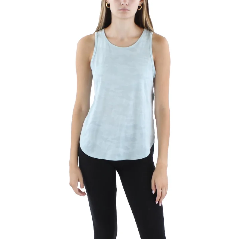 Ideology Womens Moisture Wicking Camouflage Tank Top Cool Women's Distressed